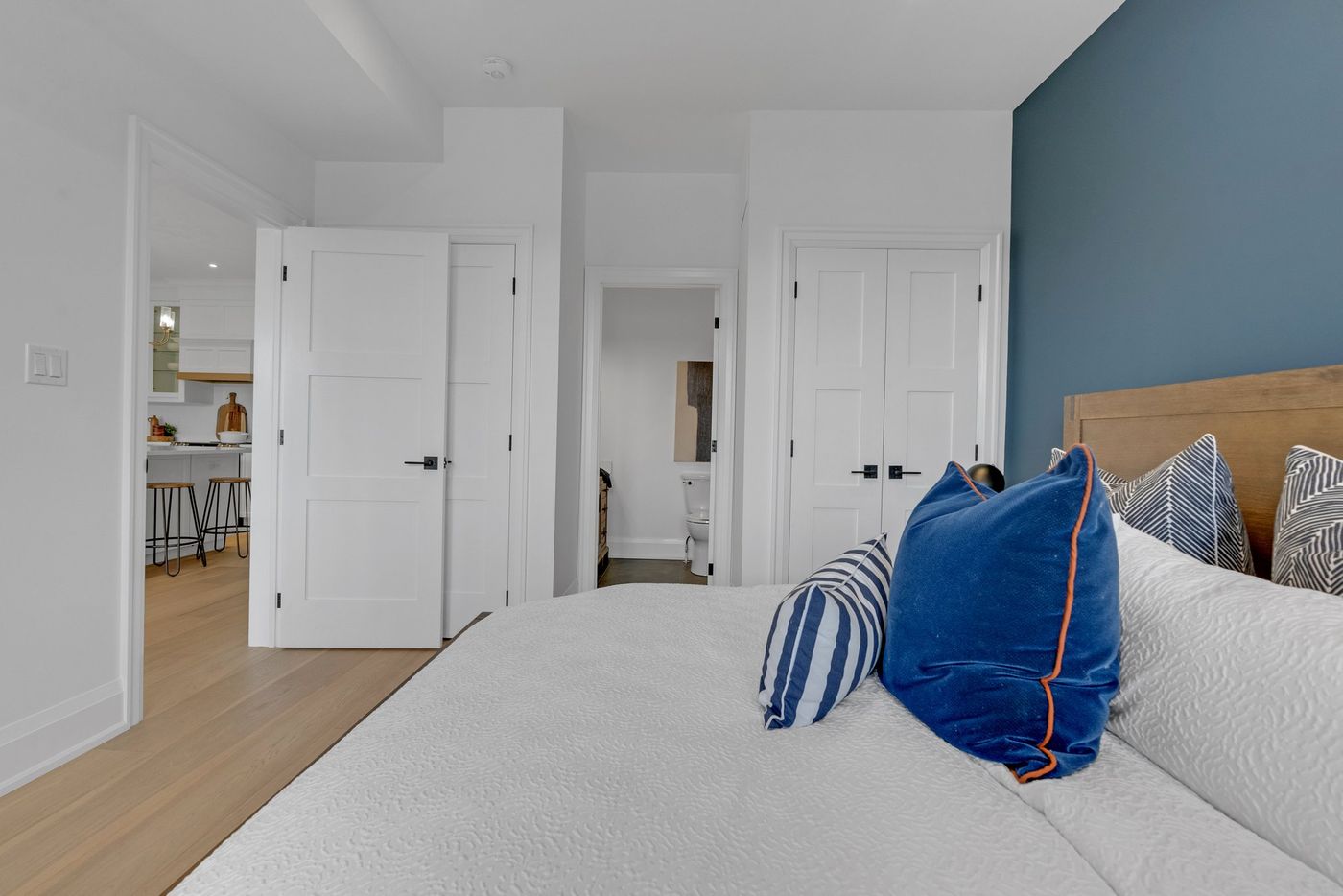 Primary bedroom with double closet and ensuite