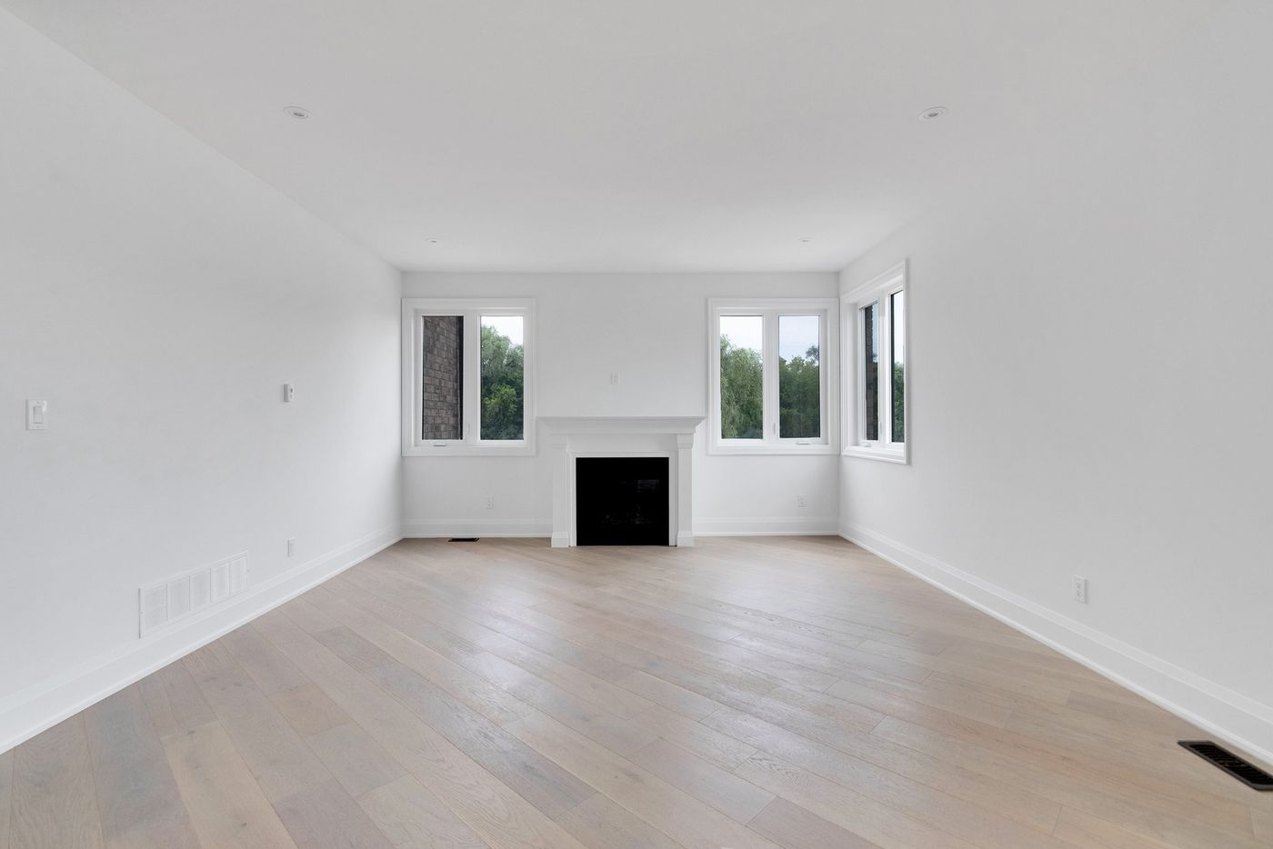 Great room with gas fireplace